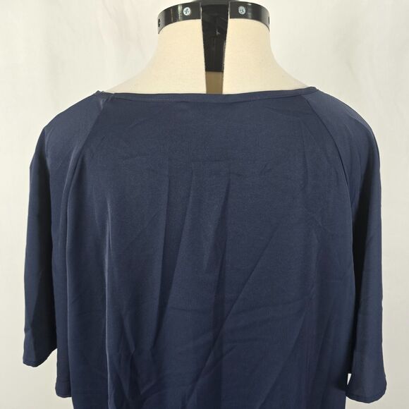 BloomChic Navy Blue Blouse - Picture 4 of 13